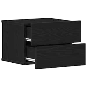 Noční skříňka 2 pcs Černý dub 40 x 30 x 30 cm kompozitní dřevo - obrázek 6