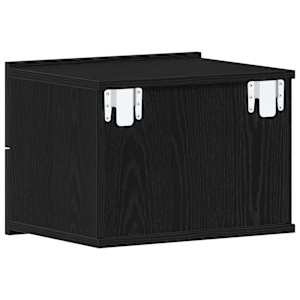 Noční skříňka 2 pcs Černý dub 40 x 30 x 30 cm kompozitní dřevo - obrázek 9