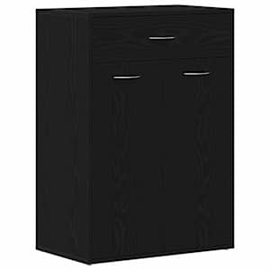 vidaXL Kingariiul 60 x 35 x 84 cm Tehispuit Must tamm