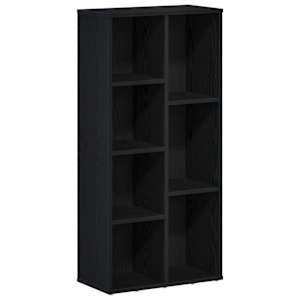 vidaXL raamaturiiul must tamm 50 x 25 x 104 cm t&ouml;&ouml;deldud puit