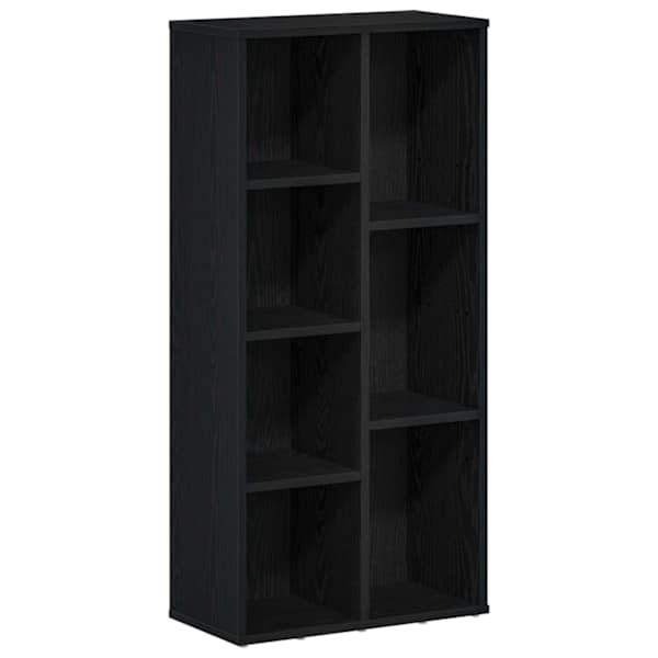 vidaXL raamaturiiul must tamm 50 x 25 x 104 cm t&ouml;&ouml;deldud puit