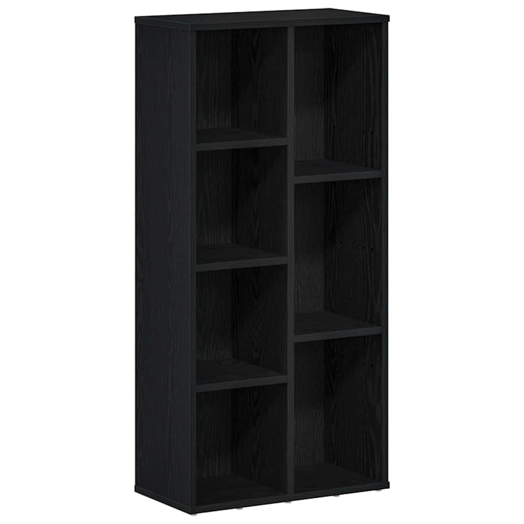 vidaXL Knihovna černý dub 50x25x104 cm kompozitní dřevo