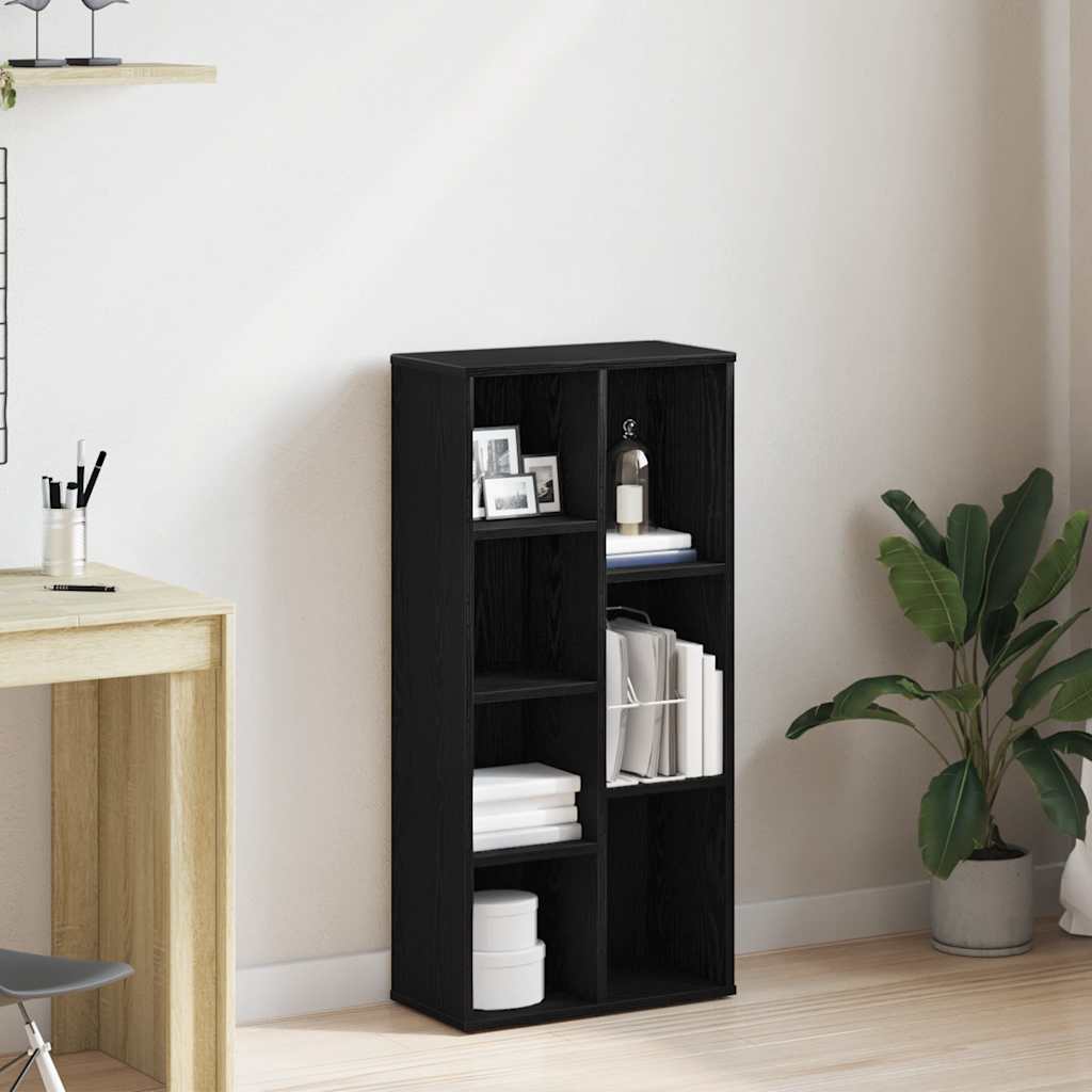 vidaXL Bibliotecă, stejar negru, 50x25x104 cm, lemn prelucrat