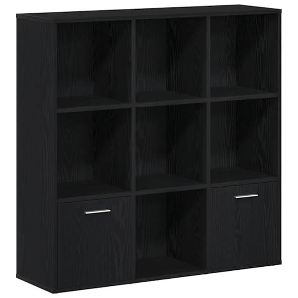 vidaXL raamatukapp must tamm 98 x 29 x 97,5 cm t&ouml;&ouml;deldud puit