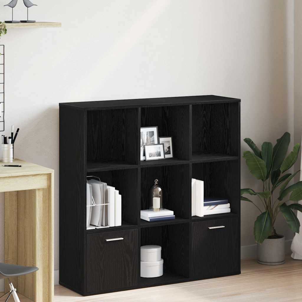 vidaXL Bibliotecă, stejar negru, 98x29x97,5 cm, lemn prelucrat