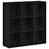 vidaXL raamatukapp must tamm 98 x 29 x 97,5 cm t&ouml;&ouml;deldud puit