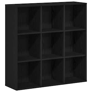 vidaXL raamatukapp must tamm 98 x 29 x 97,5 cm t&ouml;&ouml;deldud puit