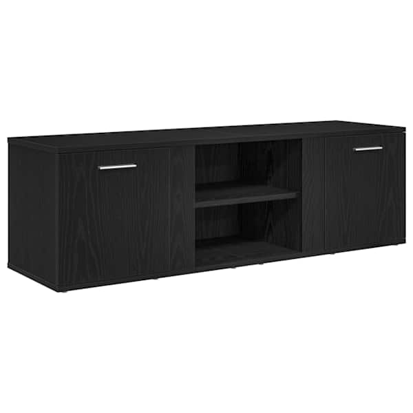 vidaXL telerikapp, must tamm, 120 x 34 x 37 cm, t&ouml;&ouml;deldud puit