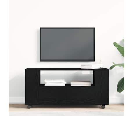 vidaXL &Nu;&tau;&omicron;&upsilon;&lambda;ά&pi;&iota; &tau;&eta;&lambda;&epsilon;ό&rho;&alpha;&sigma;&eta;&sigmaf; &mu;&epsilon; &rho;ό&delta;&epsilon;&sigmaf; &Mu;&alpha;ύ&rho;&eta; &Delta;&rho;&upsilon;&sigmaf; 102x34,5x43 cm