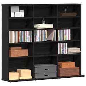 Skříňka na CD černý dub 100 x 23 x 89,5 cm kompozitní dřevo - obrázek 8