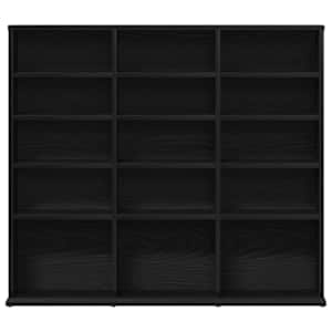Skříňka na CD černý dub 100 x 23 x 89,5 cm kompozitní dřevo - obrázek 4