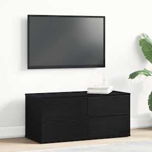 TV omarica Črna Orehovina 80 x 34 x 36 cm Konstruiran les