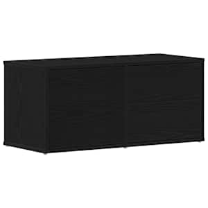 vidaXL Telerikapp 80 x 34 x 36 cm Must tamm Tehispuit