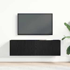 Televizní skříň Černý dub 100 x 30 x 30 cm kompozitní dřevo - obrázek 4