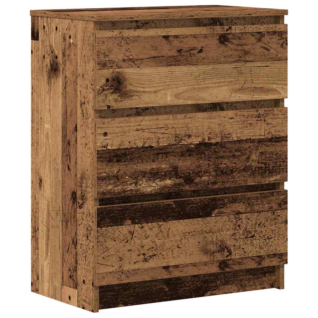 vidaXL Příborník old wood 60x35x76 cm kompozitní dřevo