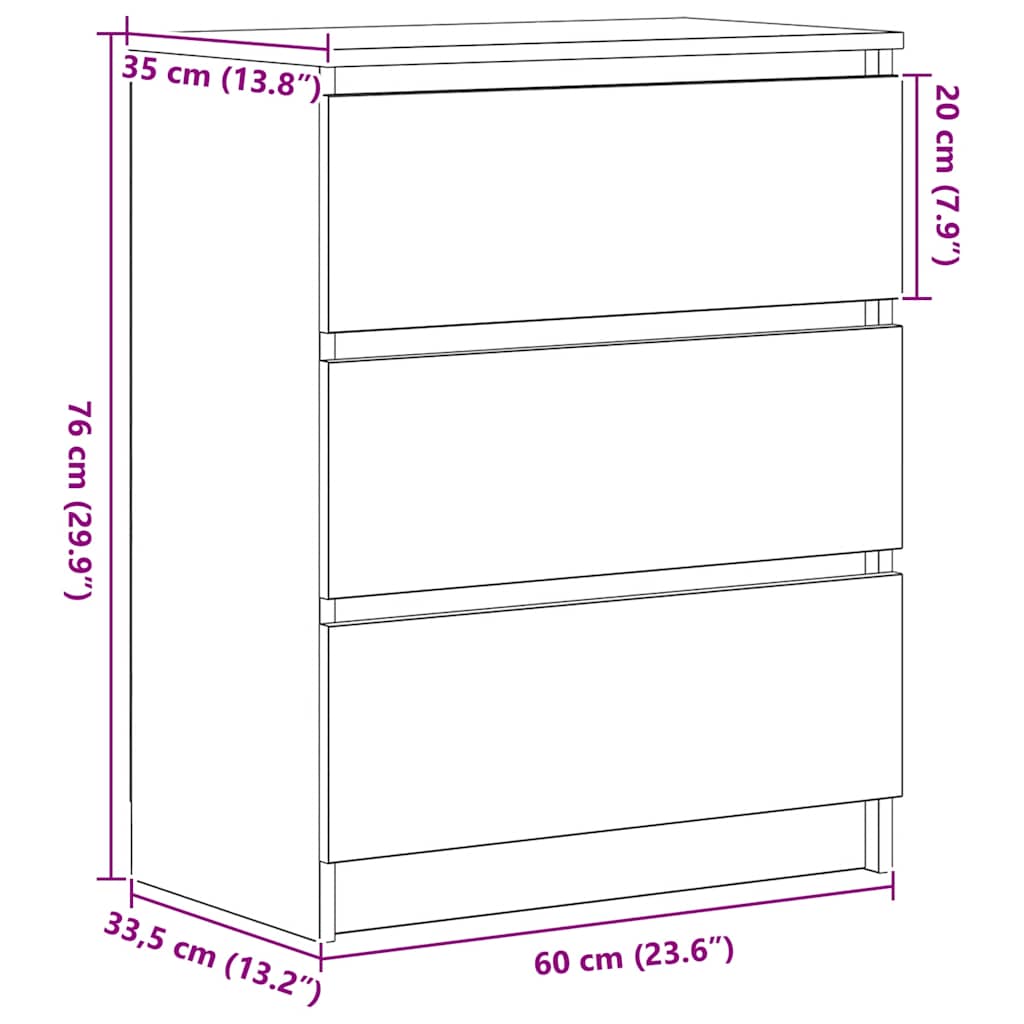 Szafka, stare drewno, 60x35x76 cm, materiał drewnopochodny