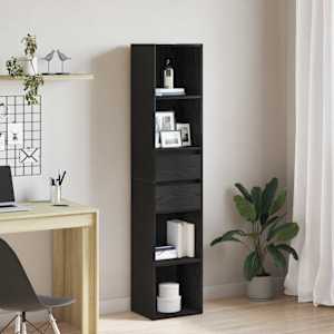 Knjigovni omar Črna Orehovina 36 x 30 x 171 cm Konstruiran les