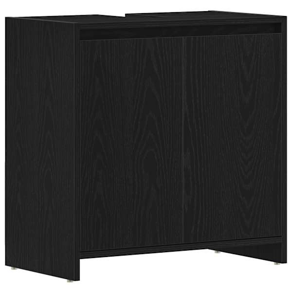vidaXL Vannitoa Kapp Must Tamm 60x33x60 cm Engineered Wood
