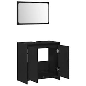 Koupelnová skříň Černý dub 60 x 33 x 60 cm kompozitní dřevo - obrázek 5
