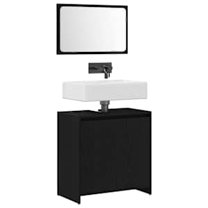 Koupelnová skříň Černý dub 60 x 33 x 60 cm kompozitní dřevo - obrázek 3