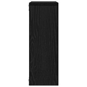 Nástěnná police Černý dub 45x16x45 cm Dřevěná konstrukce - obrázek 6