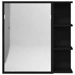 Koupelnová zrcadlová skříň Černý dub 62,5 x 20,5 x 64 cm - obrázek 7