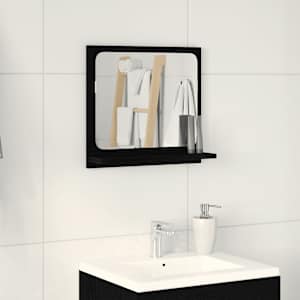 Koupelnové zrcadlo černý dub 40x10,5x37 cm, imitace dřeva - obrázek 1