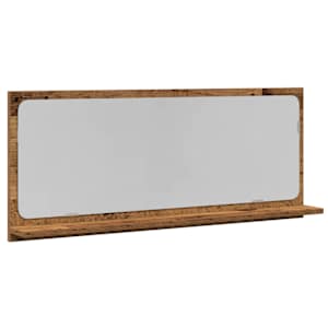 Zrcadlová police Staré dřevo 90 x 10,5 x 37 cm kompozitní dřevo - obrázek 2