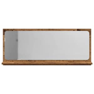 Zrcadlová police Staré dřevo 90 x 10,5 x 37 cm kompozitní dřevo - obrázek 6