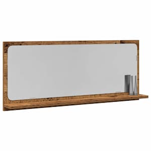 Zrcadlová police Staré dřevo 90 x 10,5 x 37 cm kompozitní dřevo - obrázek 3