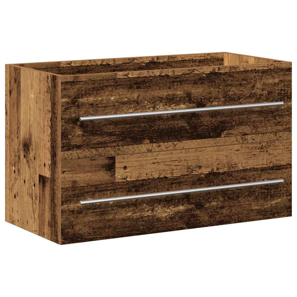 Thumbnail - vidaXL Waschbeckenunterschrank Altholz-Optik 80x38,5x48 cm