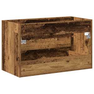 Koupelnová skříňka pod umyvadlo, staré dřevo, 80 x 38,5 x 48 cm, konstrukční dřevo - obrázek 8