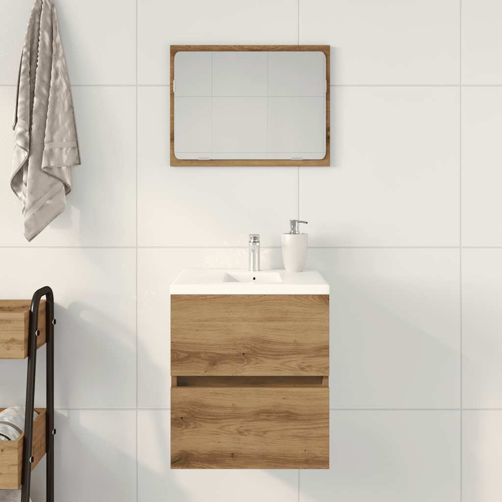 vidaXL Badkamer wastafelkast Artisan Oak 41x38,5x45 cm Engineered Wood