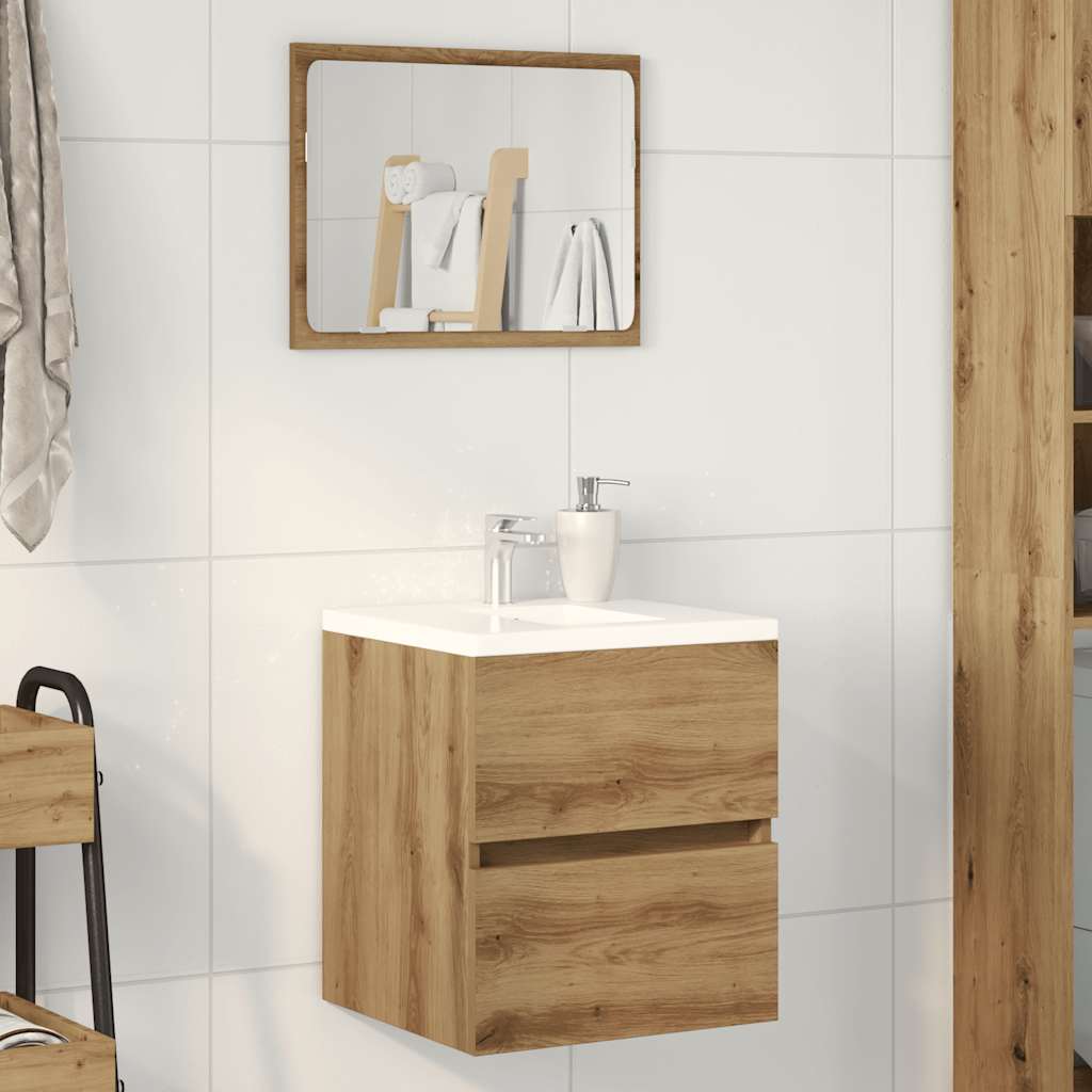 vidaXL Servantskap artisan eik 41x38,5x45 cm konstruert tre