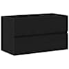 vidaXL Vannitoa kapp Must tamm 80 x 38,5 x 45 cm Tehispuit