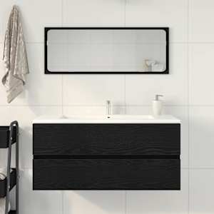 Skříňka pod umyvadlo Černý dub 100x38,5x45 cm kompozitní dřevo - obrázek 3