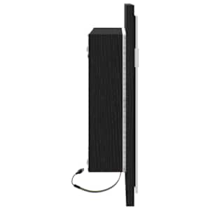 Koupelnové zrcadlo s LED světly, černý dub, 60x8,5x37 cm - obrázek 7