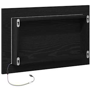 Koupelnové zrcadlo s LED světly, černý dub, 60x8,5x37 cm - obrázek 8