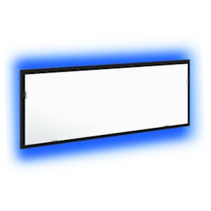 vidaXL LED vannitoa peegel Must tamm 100 x 8,5 x 37 cm Klaas