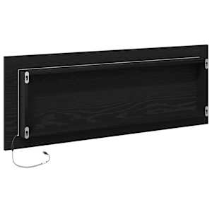 LED koupelnové zrcadlo Černý dub 100 x 8,5 x 37 cm Sklo - obrázek 6