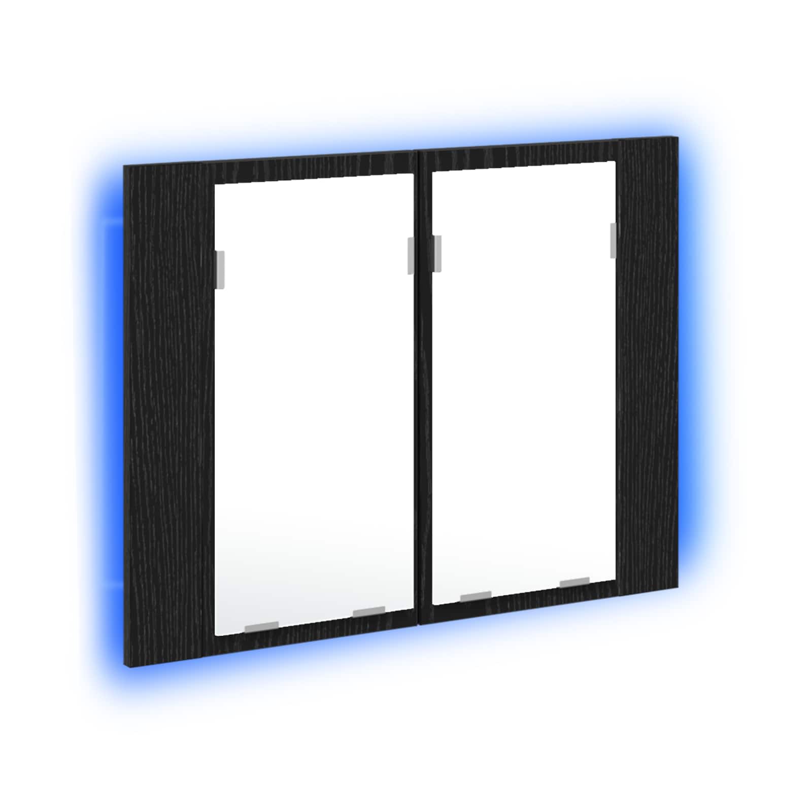 Thumbnail - vidaXL Badezimmerspiegelschrank Schwarz Eichen-Optik 60 x 12 x 45 cm