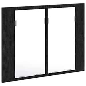 Koupelnová zrcadlová skříň s policí Černý dub 60 x 12 x 45 cm - obrázek 6