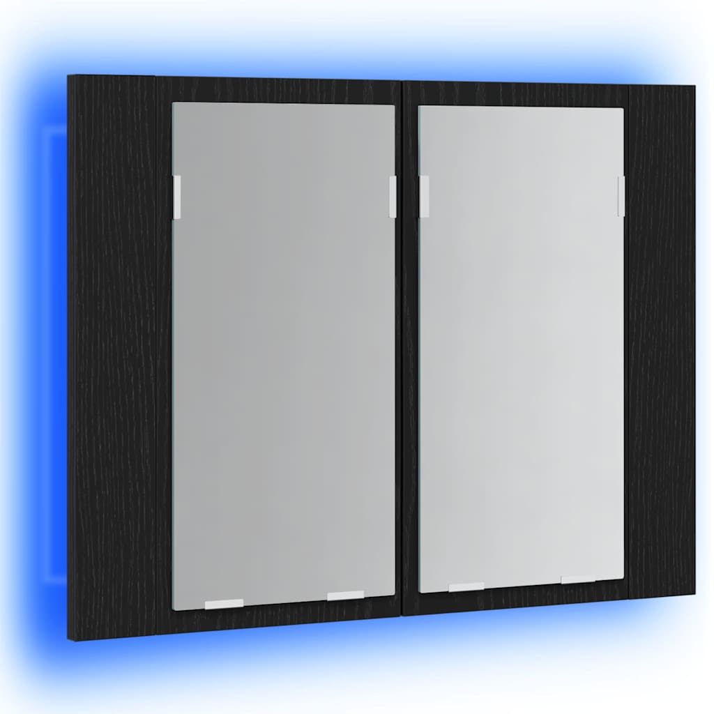 LED Bathroom Mirror Cabinet Washroom Mirror Storage Cupboard Organiser vidaXL - Picture 16 of 168