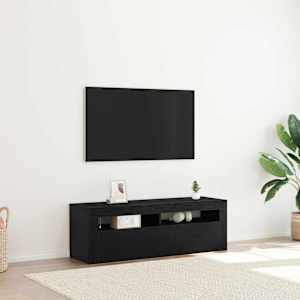 Televizní skříň Černý dub 120 x 35 x 40 cm kompozitní dřevo - obrázek 1