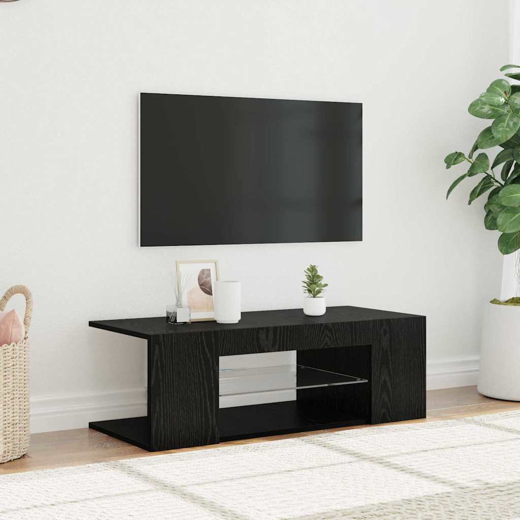 vidaXL TV-Schränk Schwarz 90 x 39 x 30 cm Holzwerkstoff