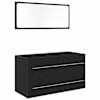 vidaXL Valamu Kapp Must tamm 90 x 45 x 1.5 cm Tehispuit