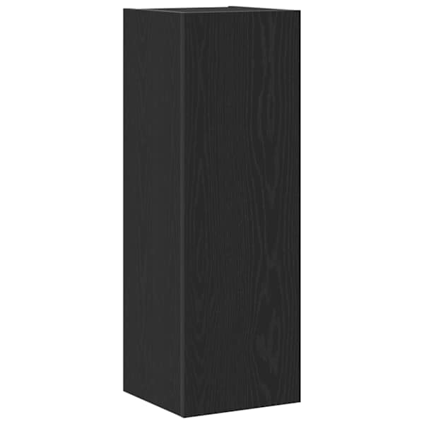 vidaXL Seina TV Kapid 30,5 x 30 x 90 cm Must tamm Tehispuit