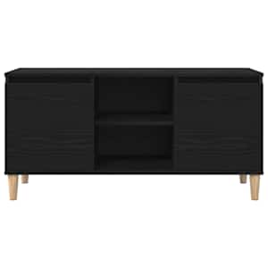 Televizní skříň Černý dub 102 x 35 x 50 cm kompozitní dřevo - obrázek 7