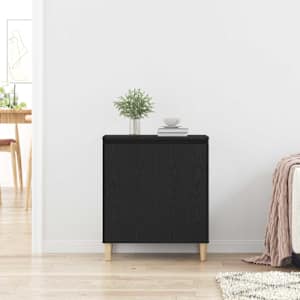 Servírovací skříň Černý dub 60 x 35 x 70 cm kompozitní dřevo - obrázek 4