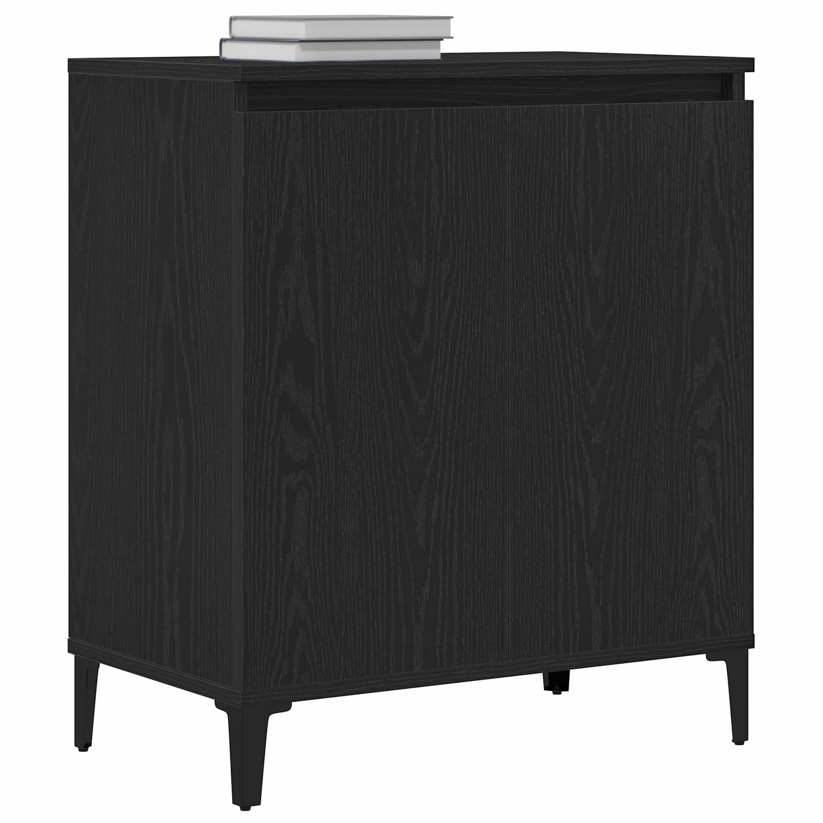 Servírovací skříň Černý dub 60 x 35 x 70 cm kompozitní dřevo - obrázek 3